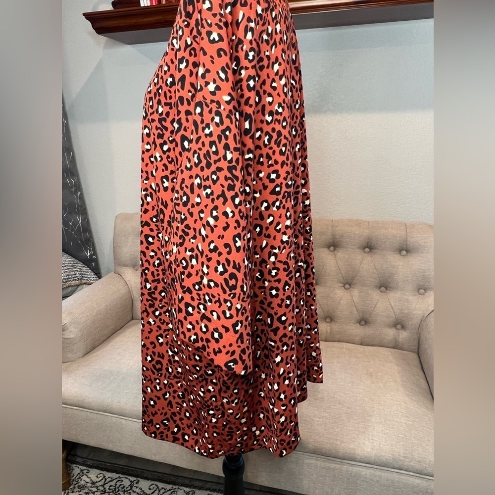 D16.15 NWT EVRI Leopard Print Kimono Swim Cover-Up Plus 1x - Picture 2 of 7
